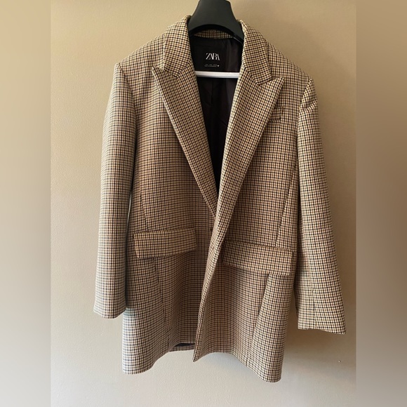 COPY - * Brand New Never Worn* Zara oversized plaid blazer - Picture 4 of 4